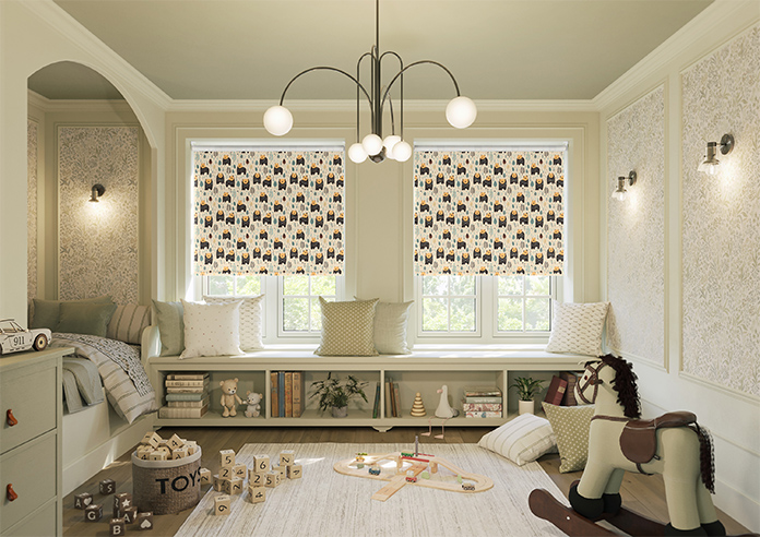 Bear Necessities, Soft Teal - Roller Blind - Image 8